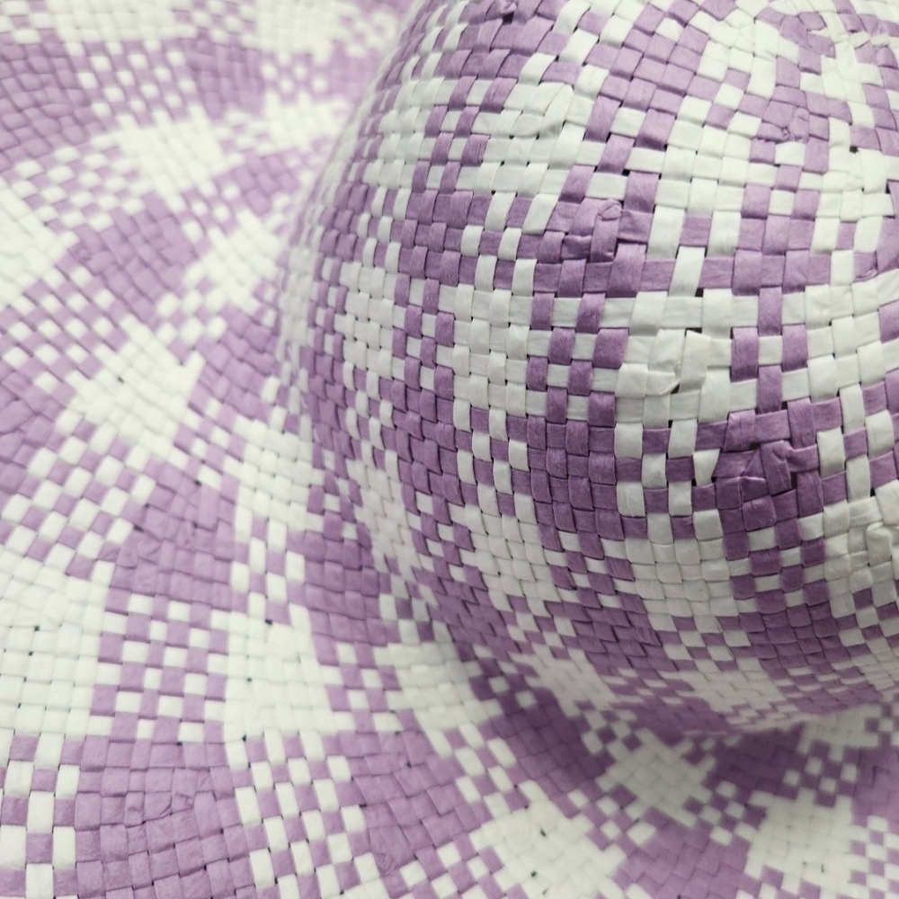 Janie and Jack Lavender Checkered Kids Hat - Picture 3 of 4